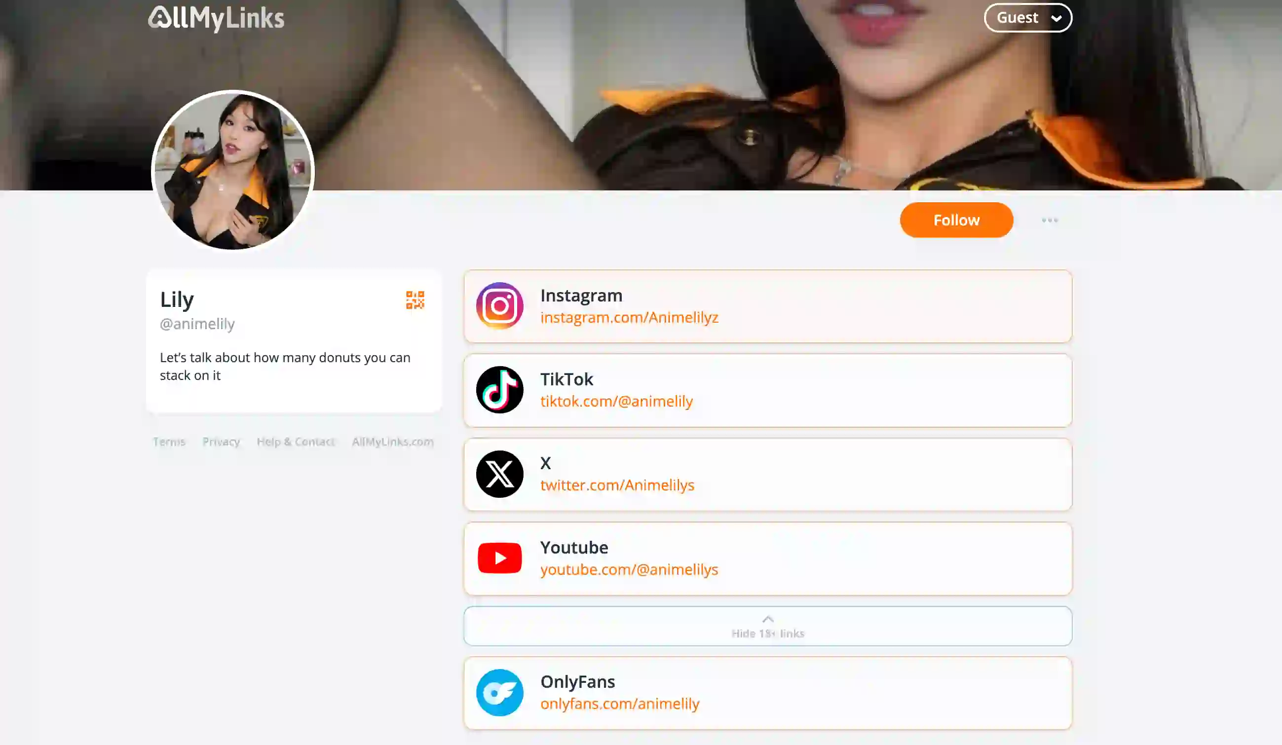 Allmylinks Scraper screenshot