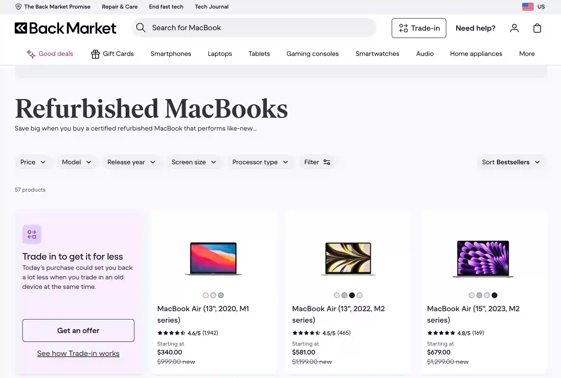 Backmarket Scraper screenshot