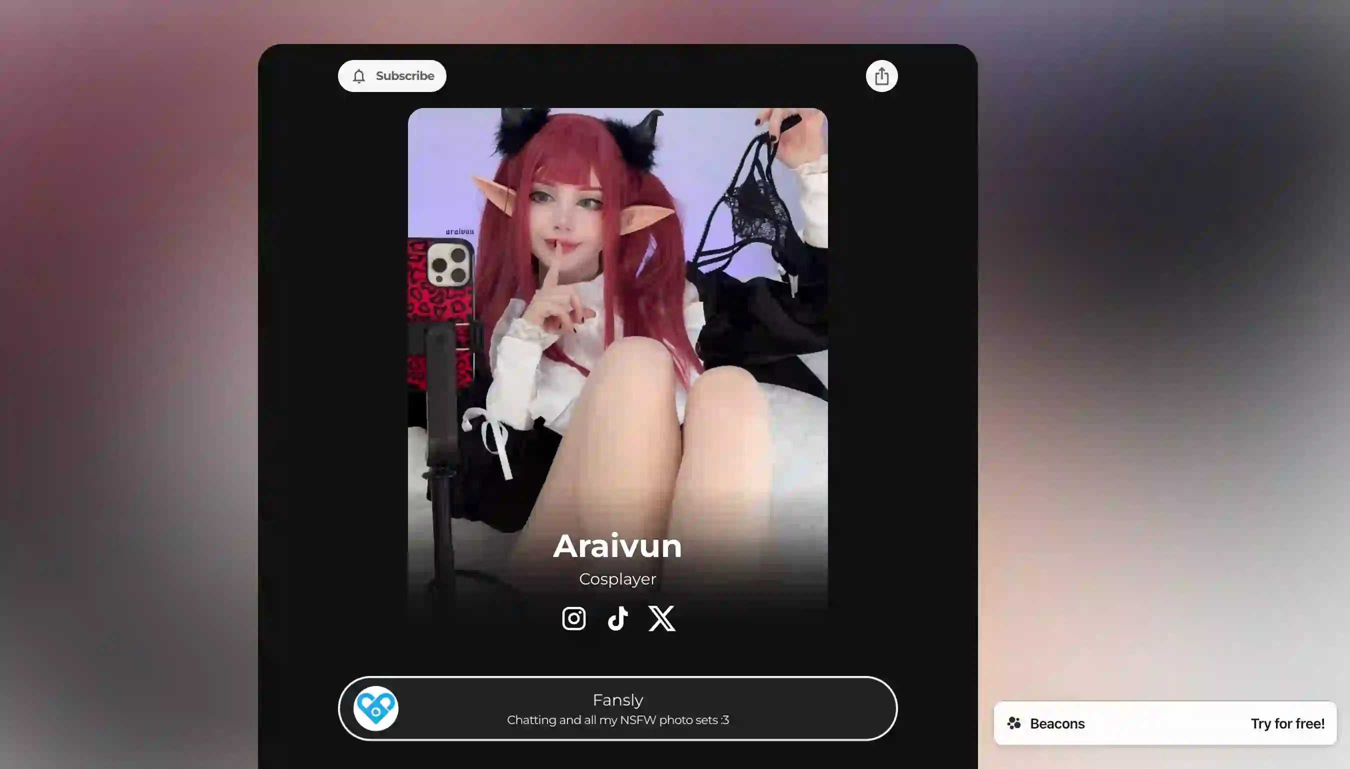 Beacons.ai Scraper screenshot