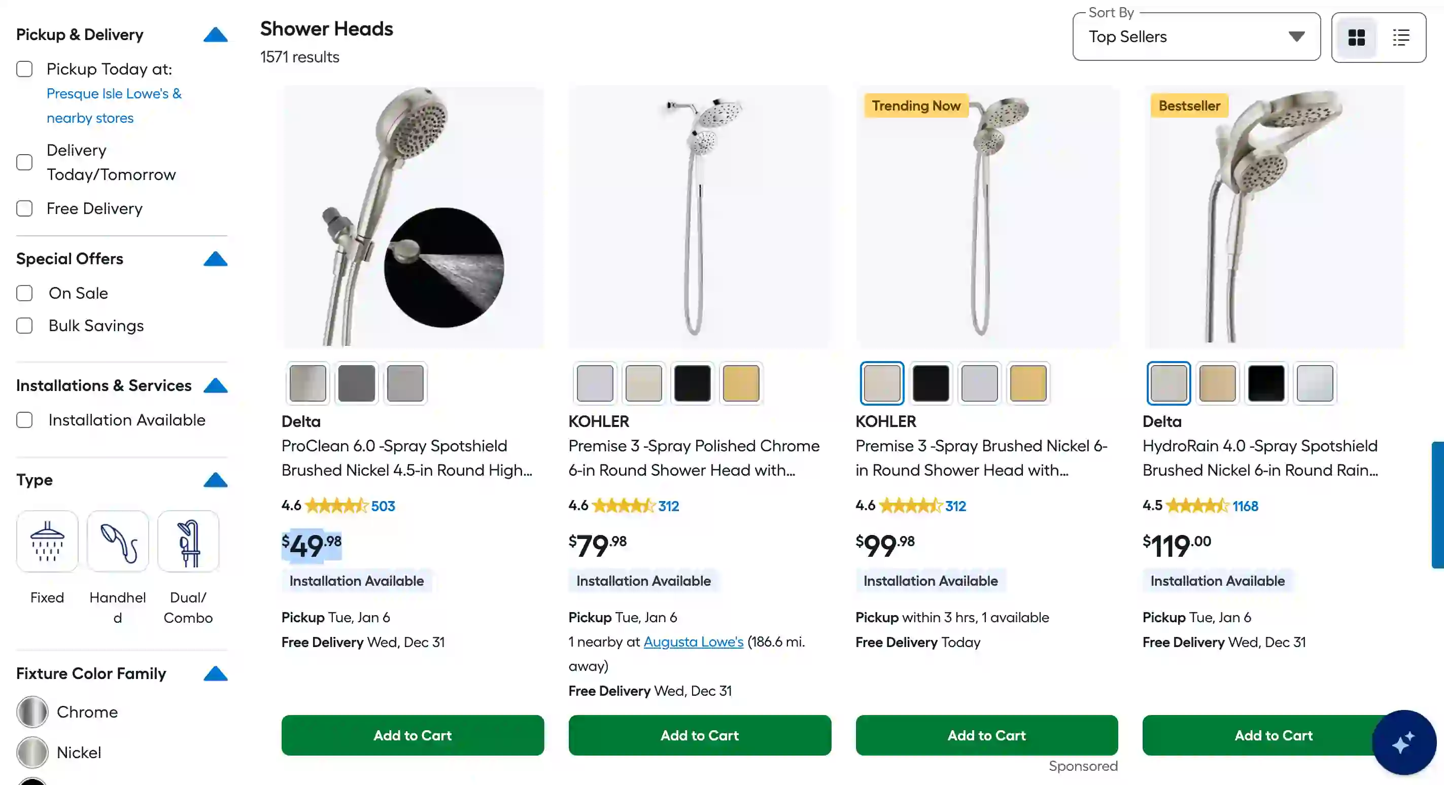 Lowes Scraper Listing screenshot