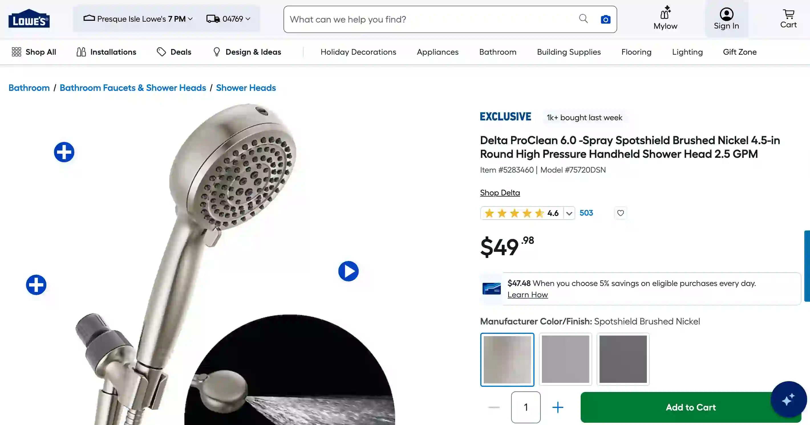 Lowes Scraper Product screenshot