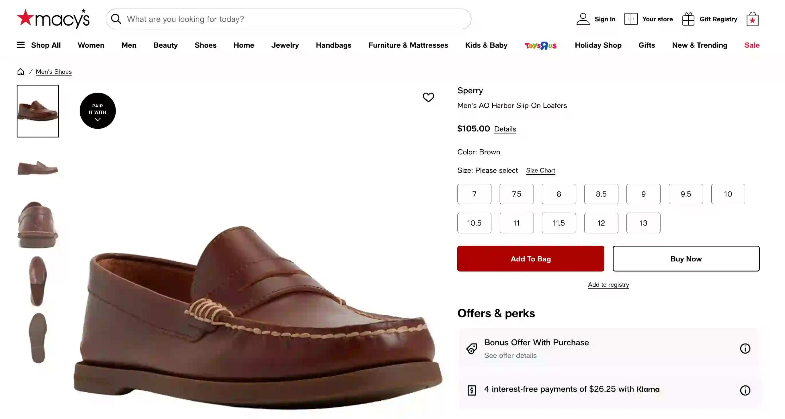 Macys Scraper Product screenshot