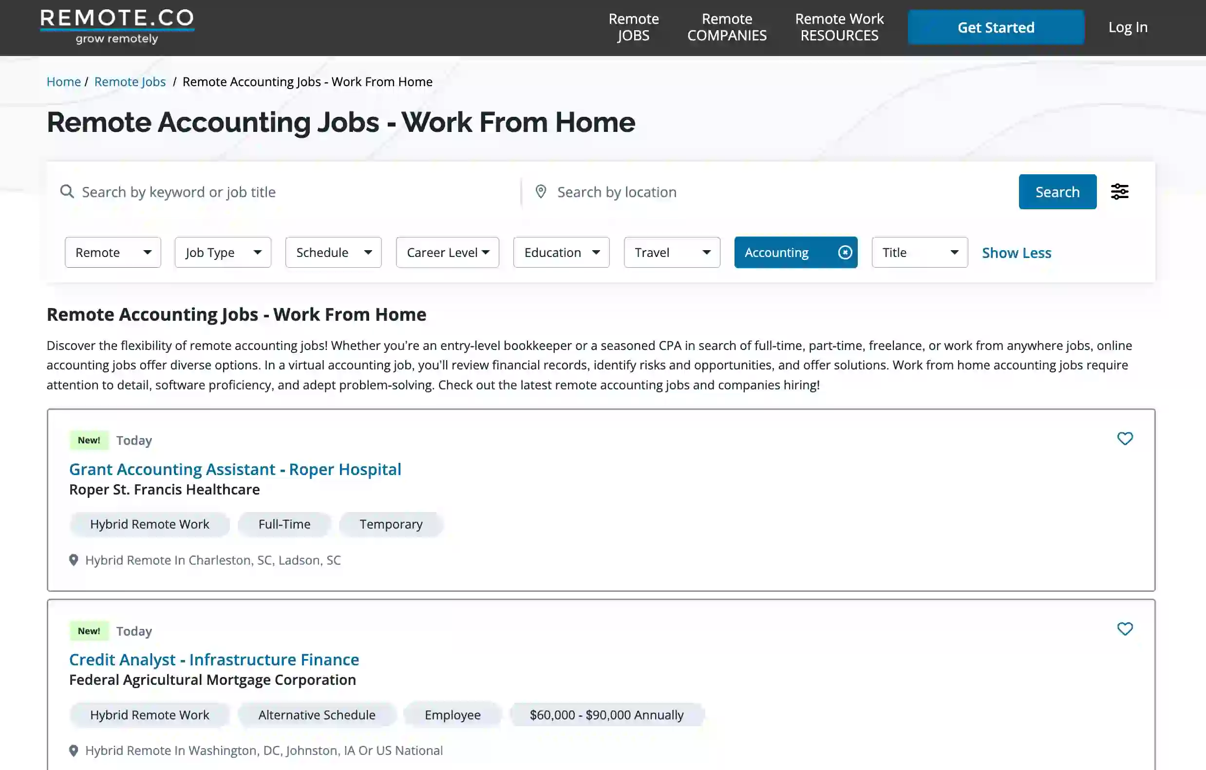 Remote.co Scraper Jobs screenshot