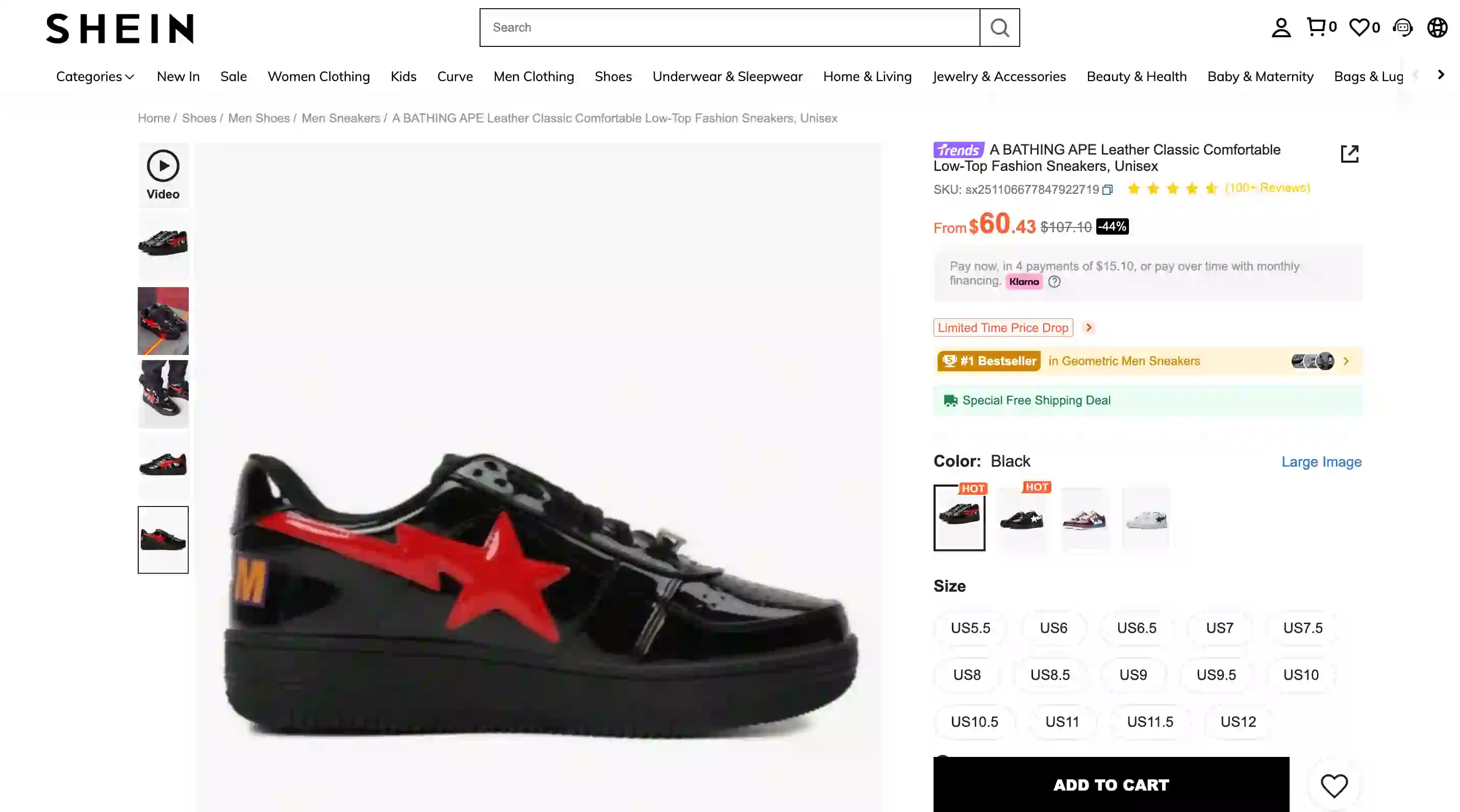 Shein Scraper Product screenshot