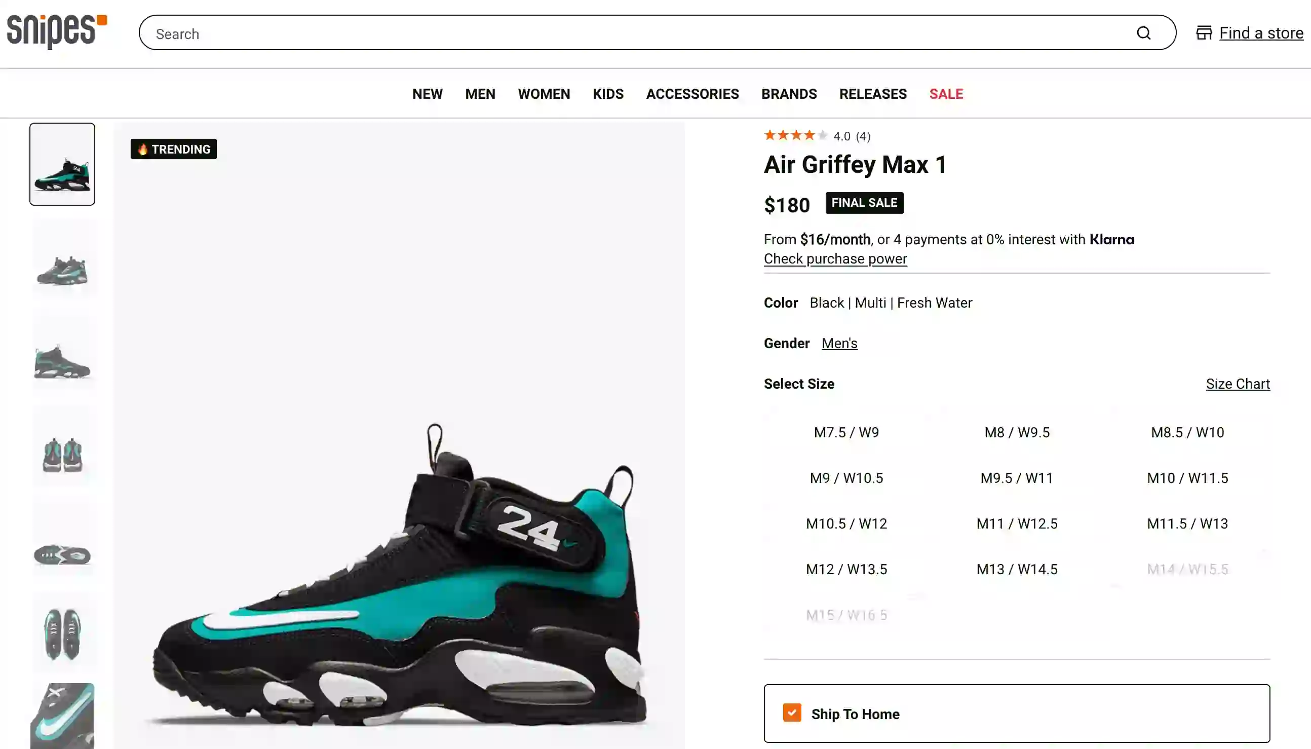 Snipes Scraper Product screenshot