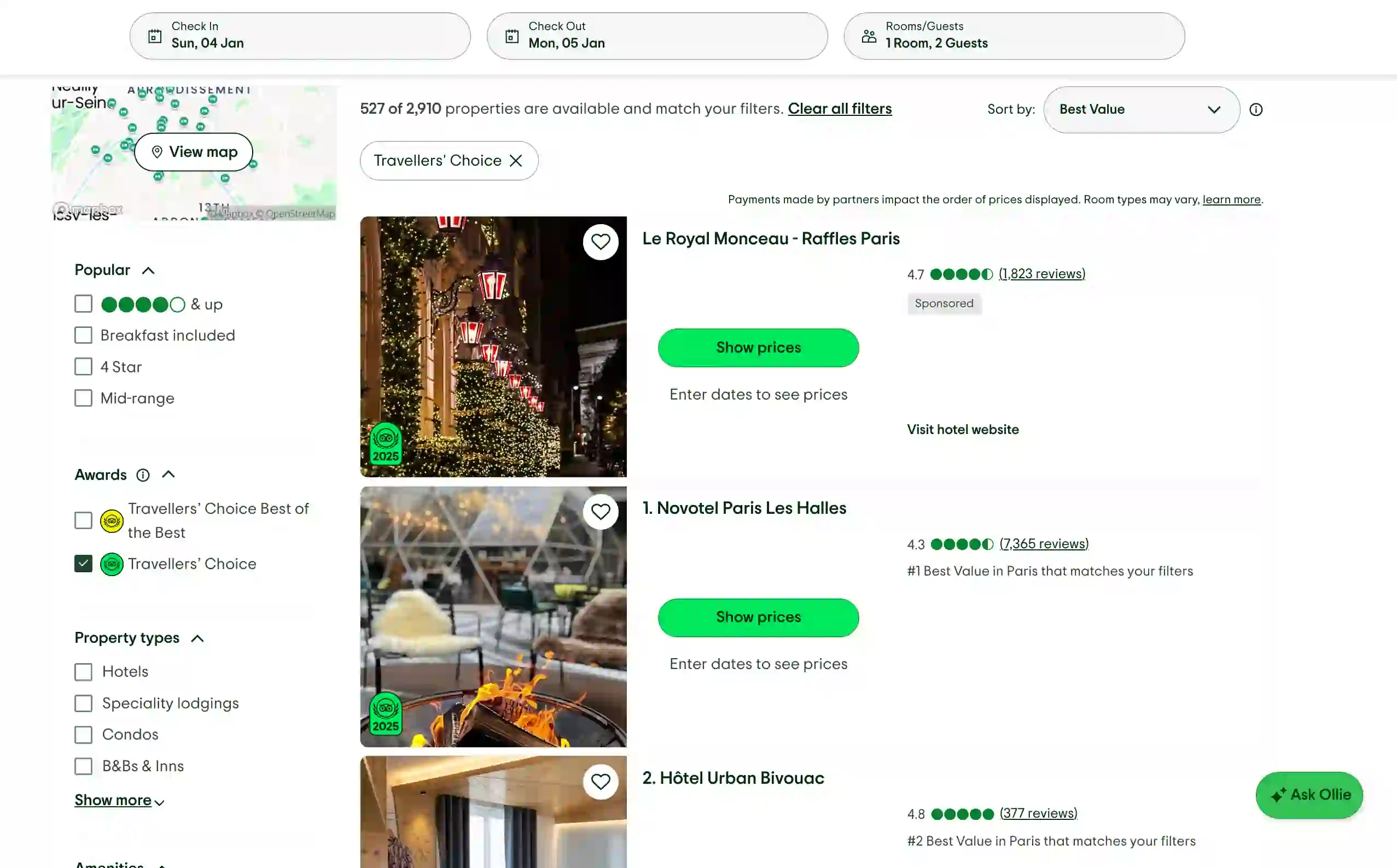 Tripadvisor Scraper Hotel Listing screenshot