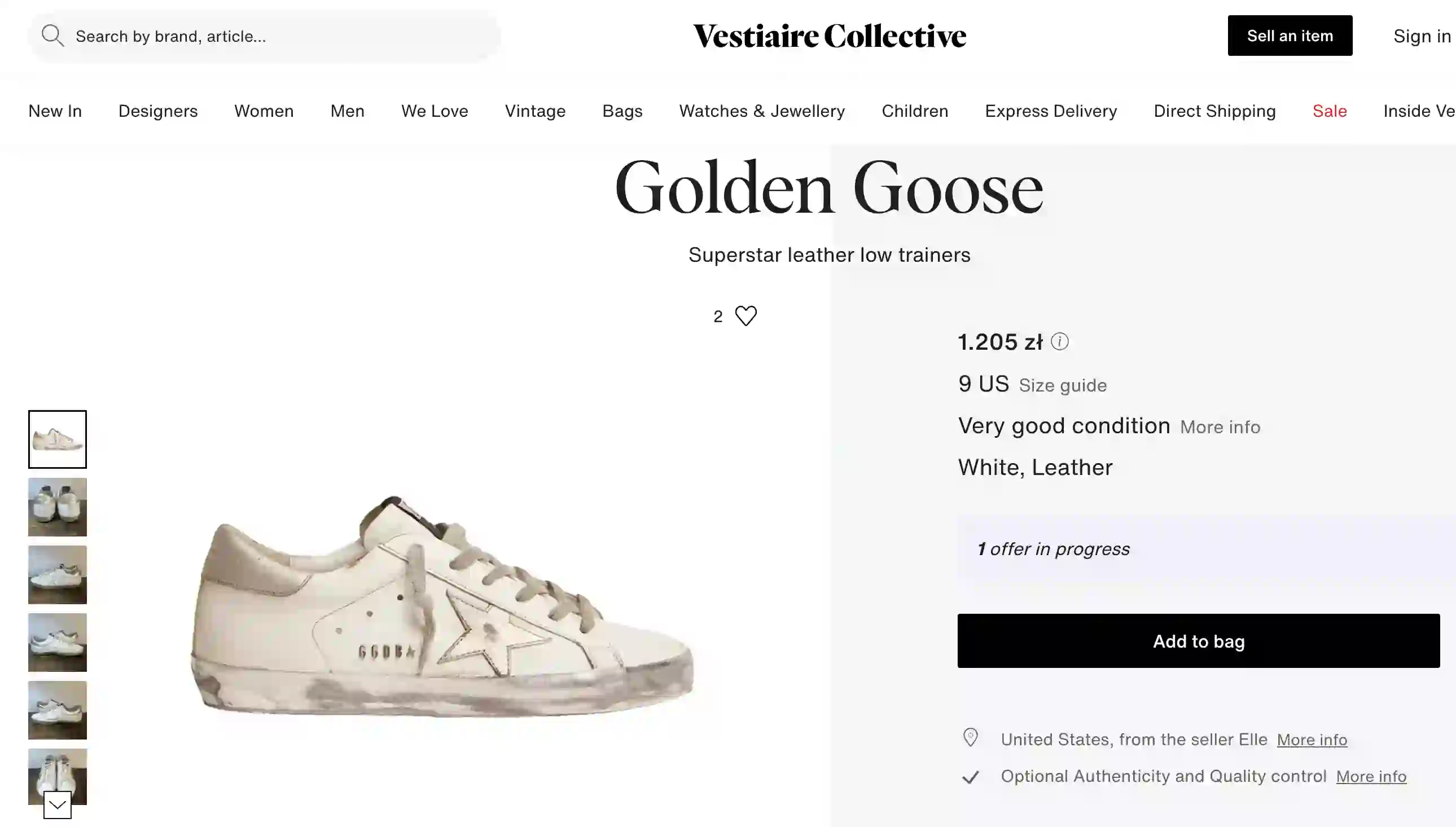 Vestiaire Collective Scraper Product screenshot
