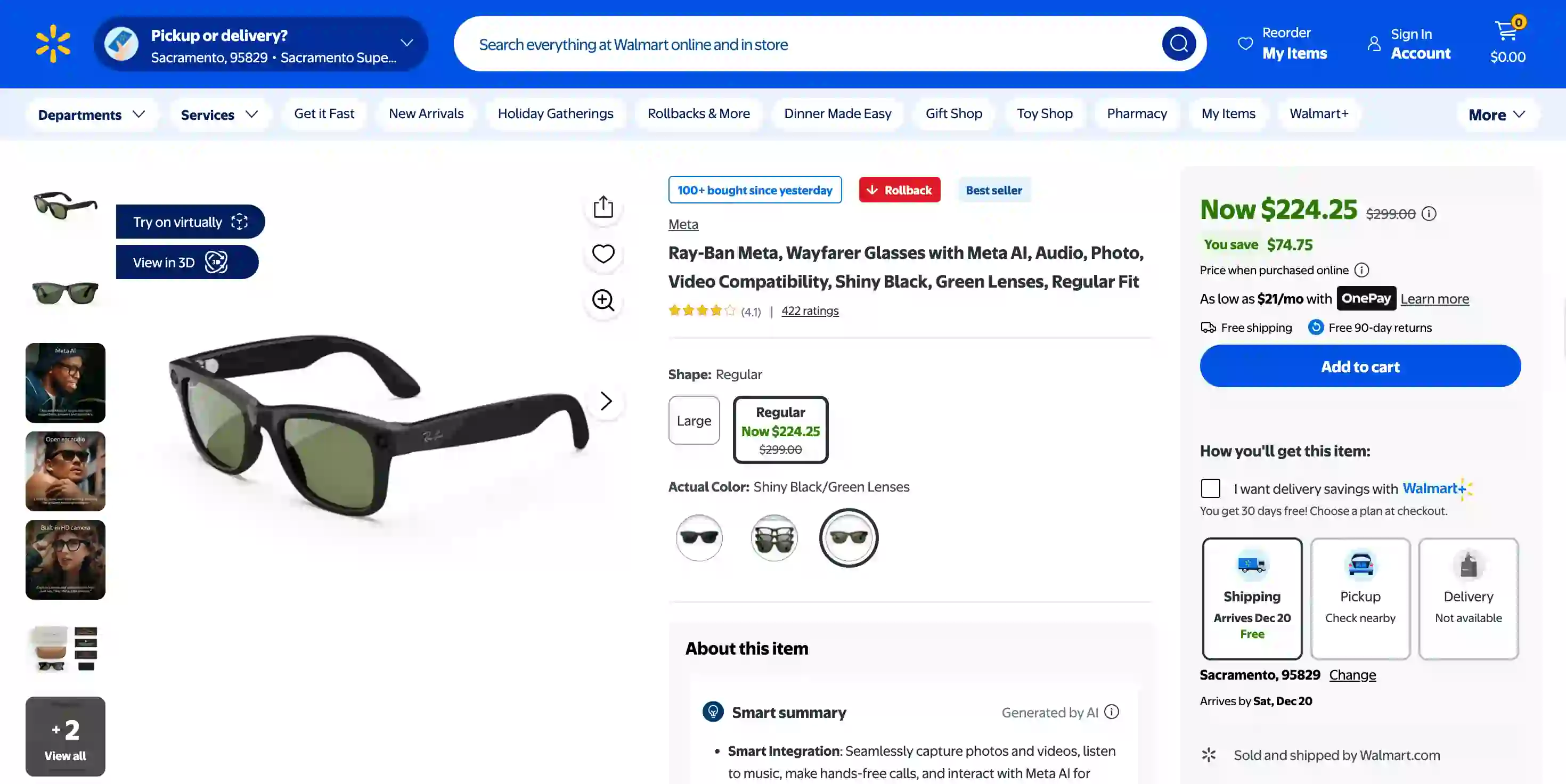 Walmart Product Page Scraper
