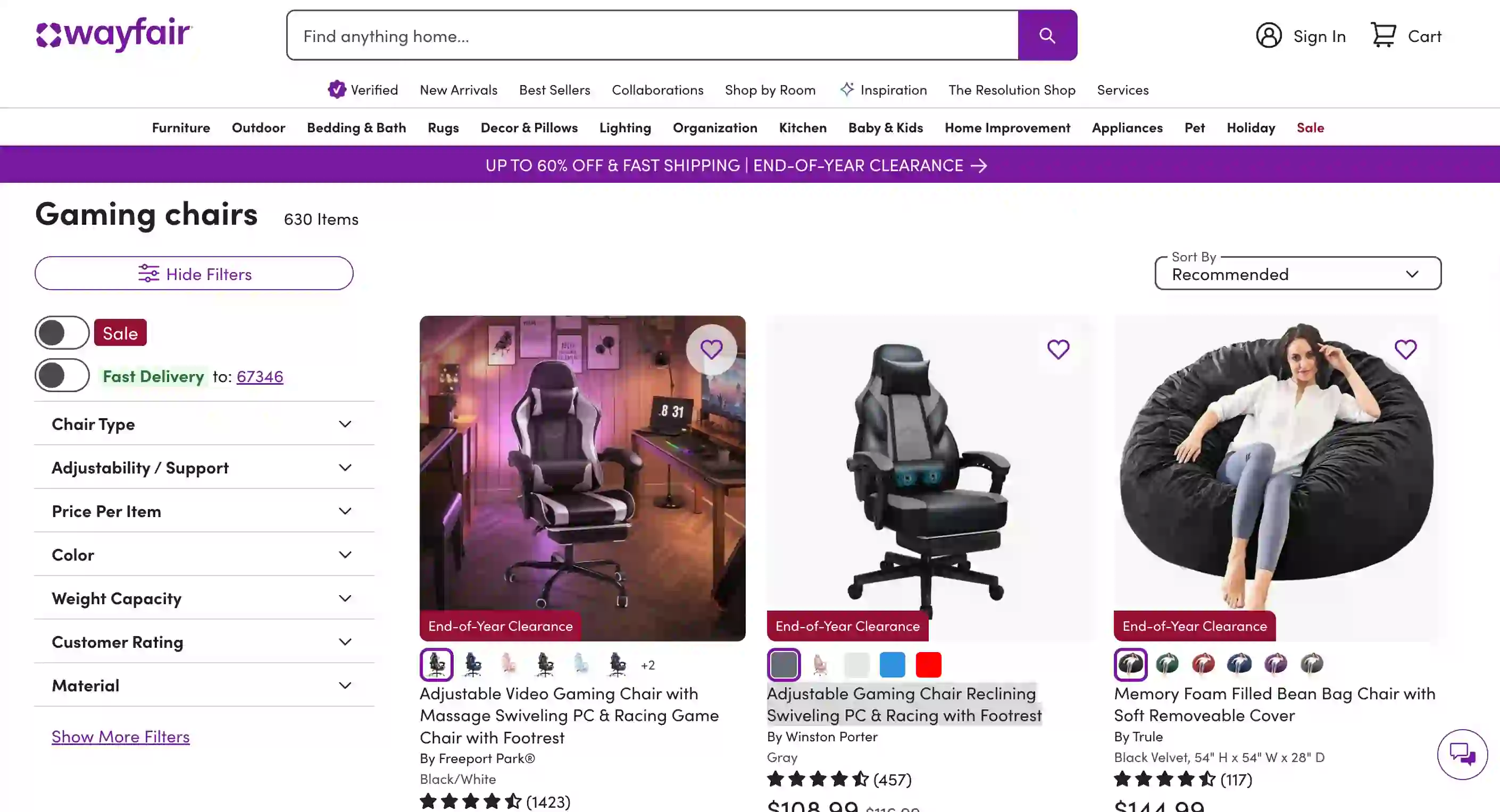 Wayfair Scraper Listing screenshot